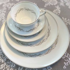 China set of 8 Noritake "Almont" Dinnerware and Serving Accessories, #6125